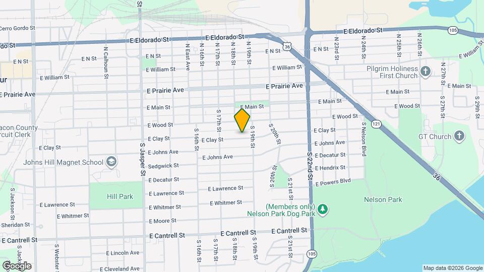 1818 E Clay St Map and Location Details