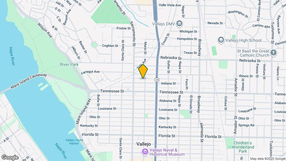 1609 Marin St Map and Location Details