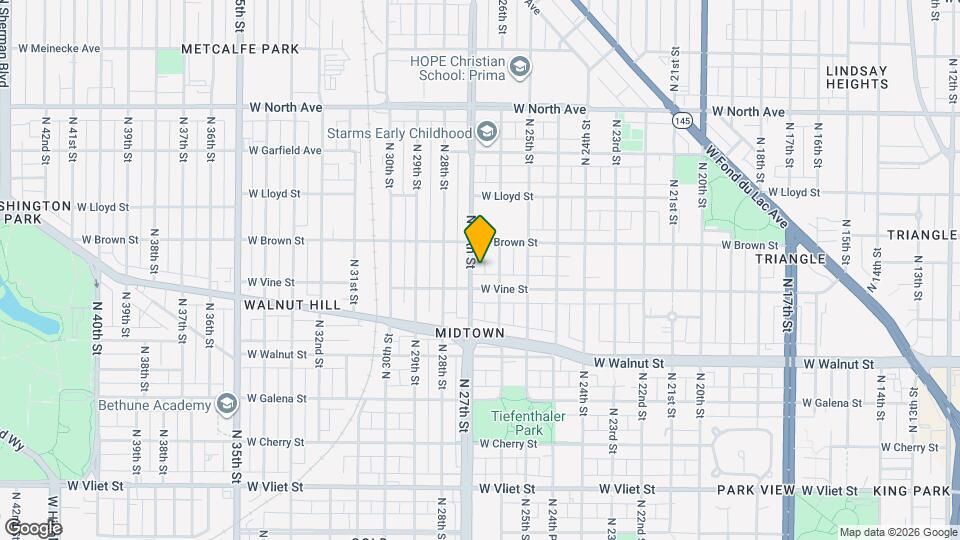 1922 N 27th St Map and Location Details