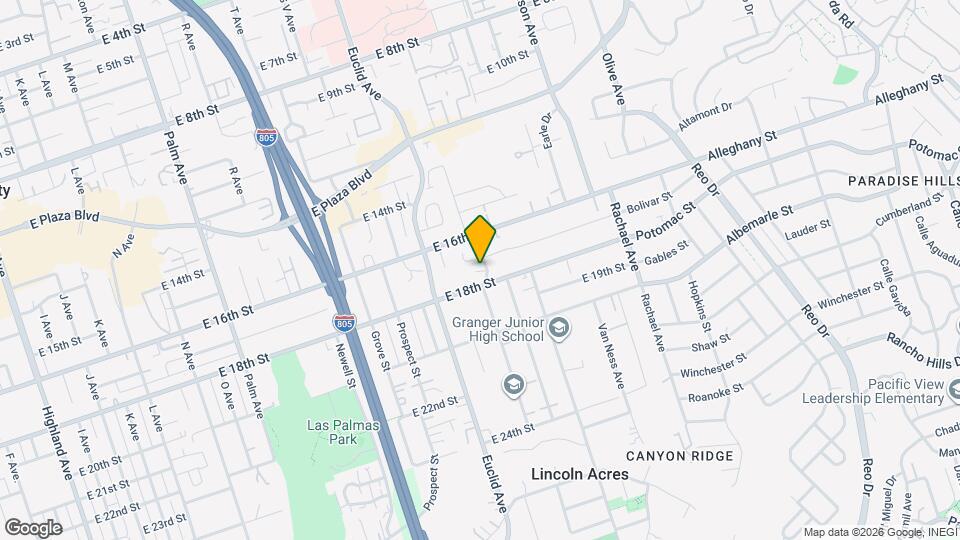 1722 S Lanoitan Ave Map and Location Details