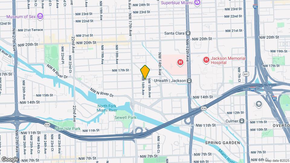 1531 NW 16th Ave Map and Location Details