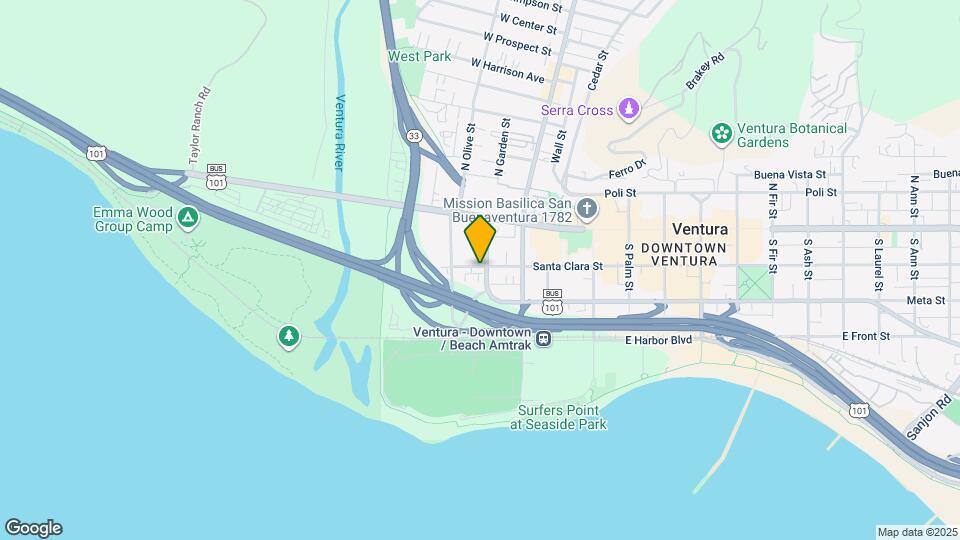 104 W Santa Clara St Map and Location Details