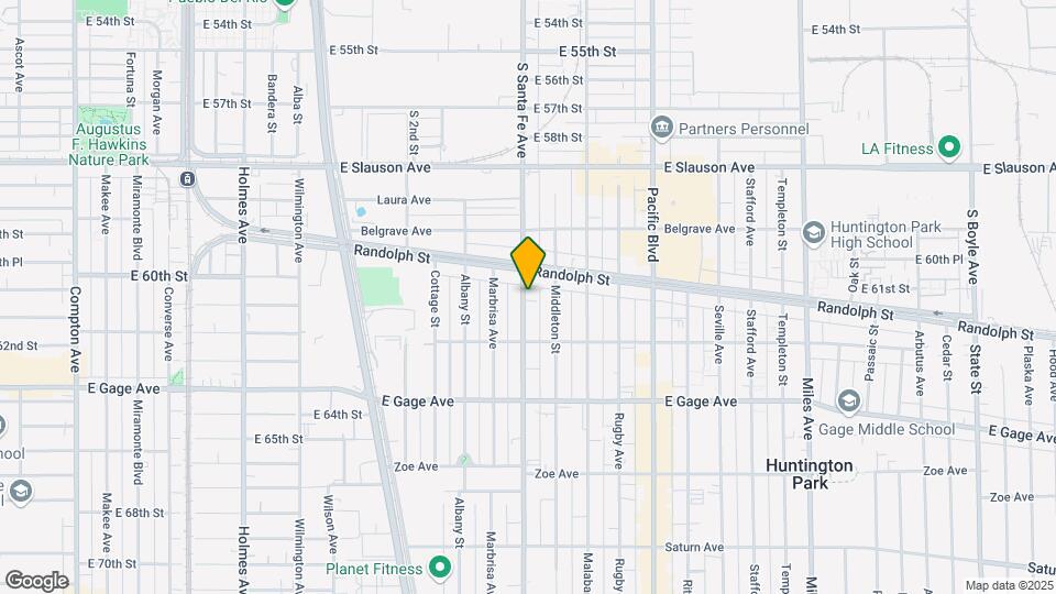 6126 Santa Fe Ave Map and Location Details