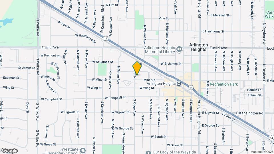 205 N Ridge Ave Map and Location Details