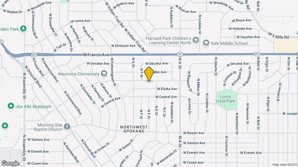 3123 W Bismark Ave Map and Location Details