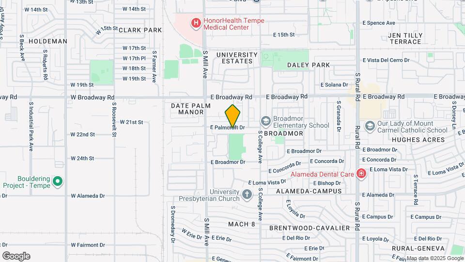103 E Palmcroft Dr Map and Location Details