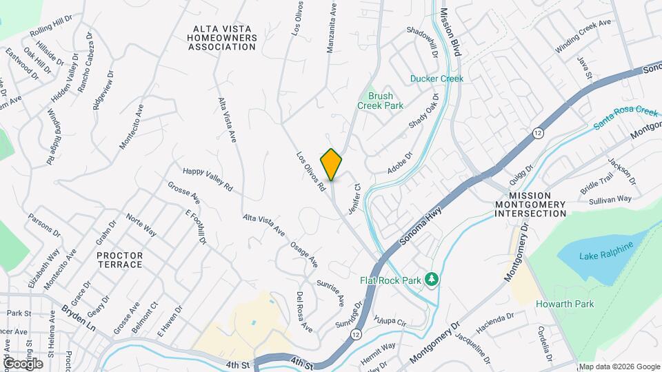 545 Brush Creek Rd Map and Location Details