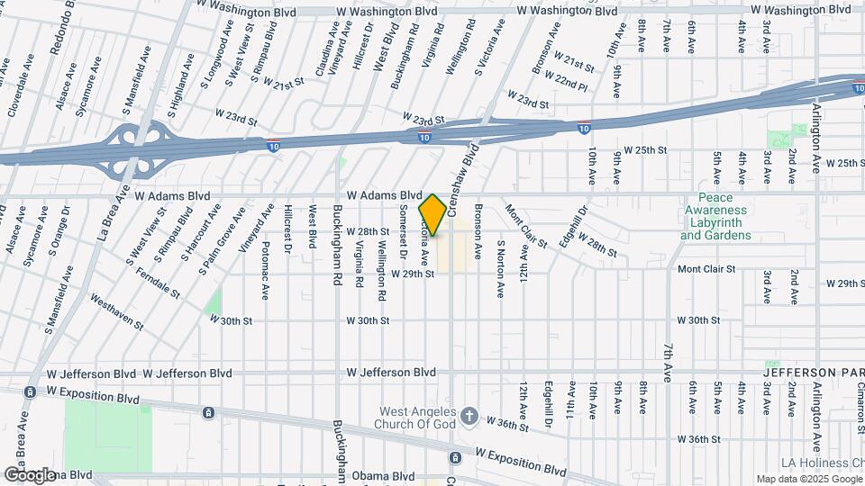 2812 S Victoria Ave Map and Location Details