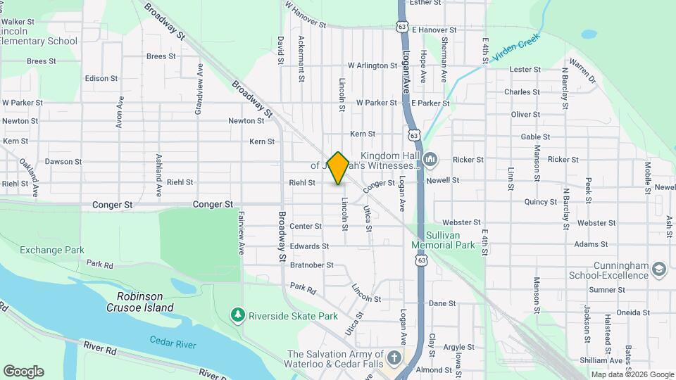 307 Riehl St Map and Location Details