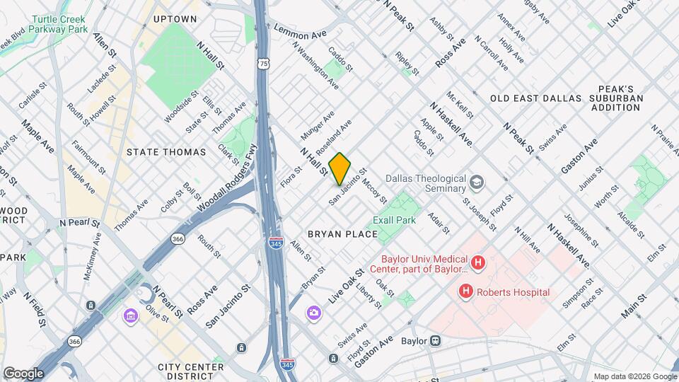 3251 San Jacinto St Map and Location Details