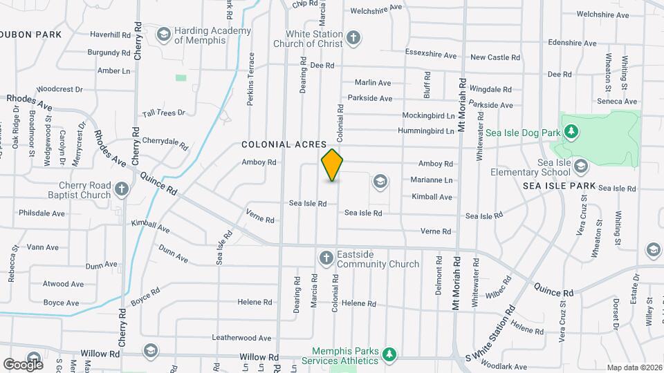 1363 Colonial Rd Map and Location Details