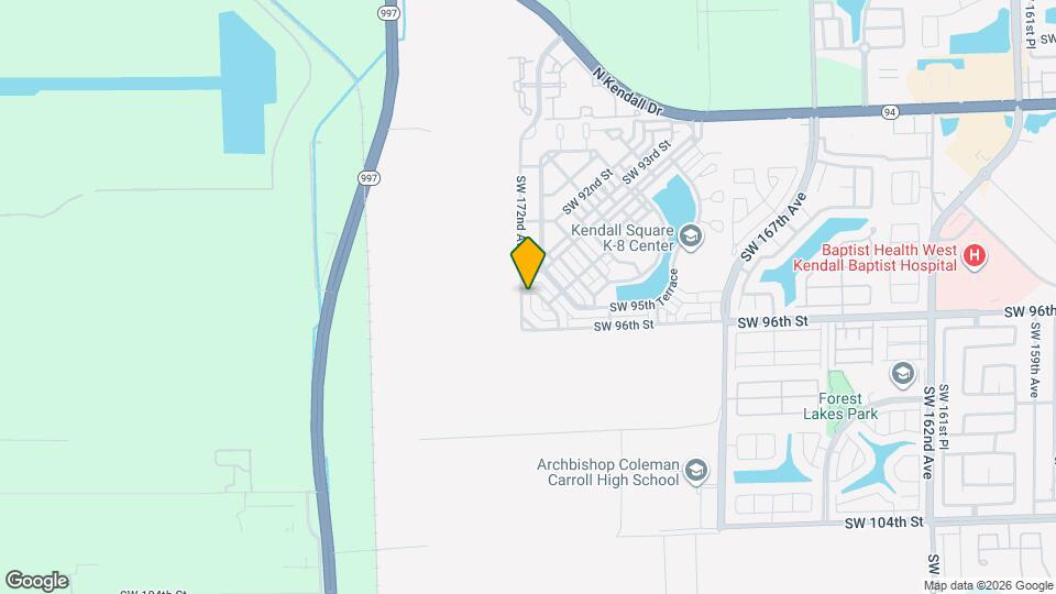 9401 SW 172nd Ave Map and Location Details