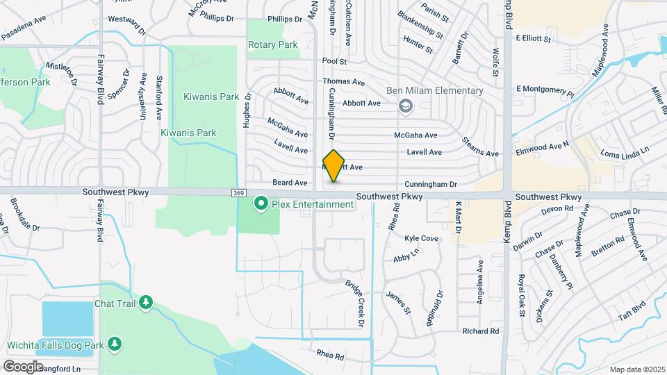 3037 Cunningham Dr Map and Location Details