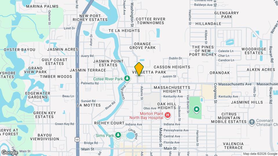 7018 Washington St Map and Location Details