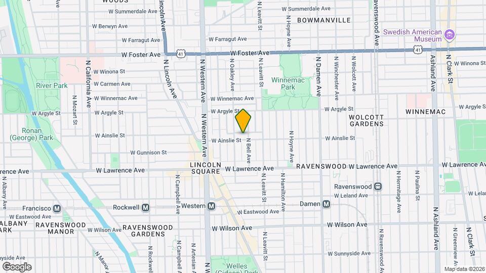 2242 W Ainslie St Map and Location Details