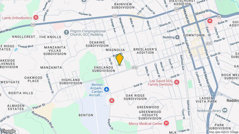1615 Olive Ave Mapa y Detalles de la Ubicación