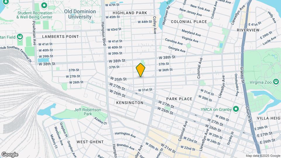 869 W 35th St Mapa y Detalles de la Ubicación
