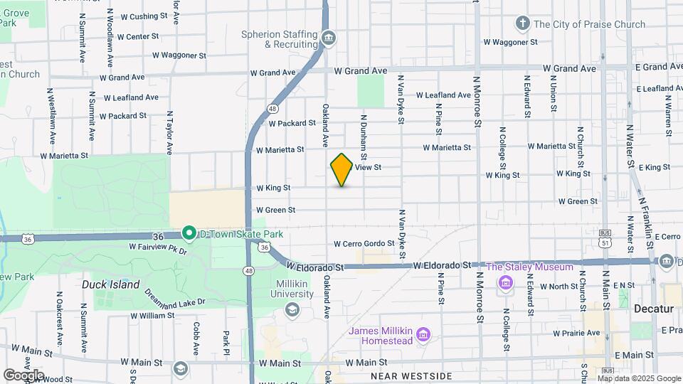 1069 W King St Mapa y Detalles de la Ubicación