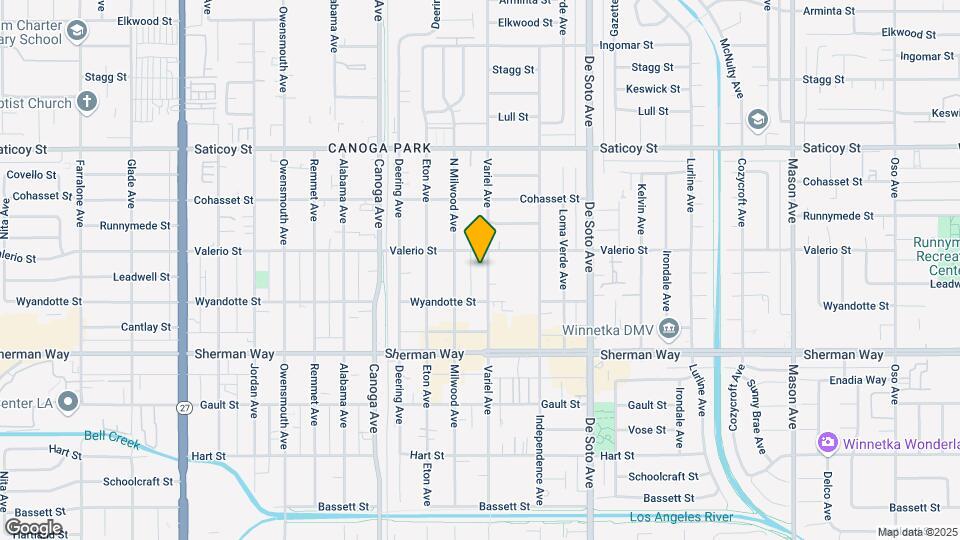 7337 Variel Ave Map and Location Details