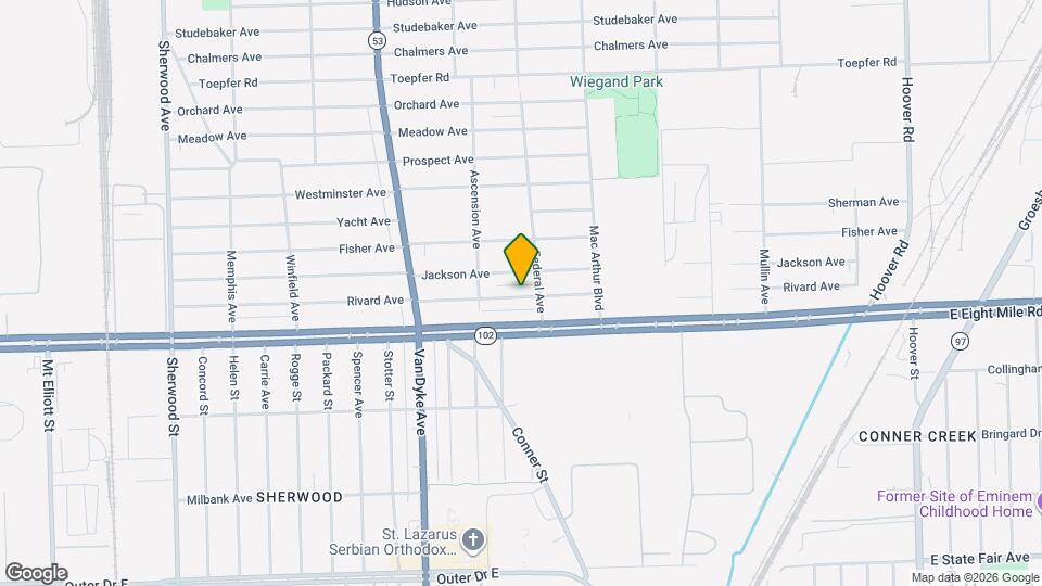 8285 Rivard Ave Map and Location Details