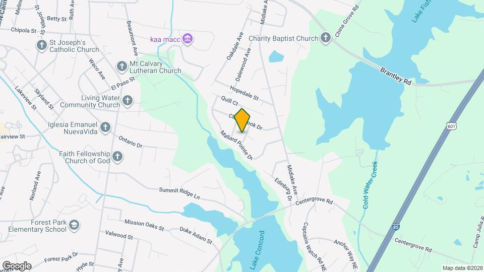 222 Water Ridge Ave Map and Location Details