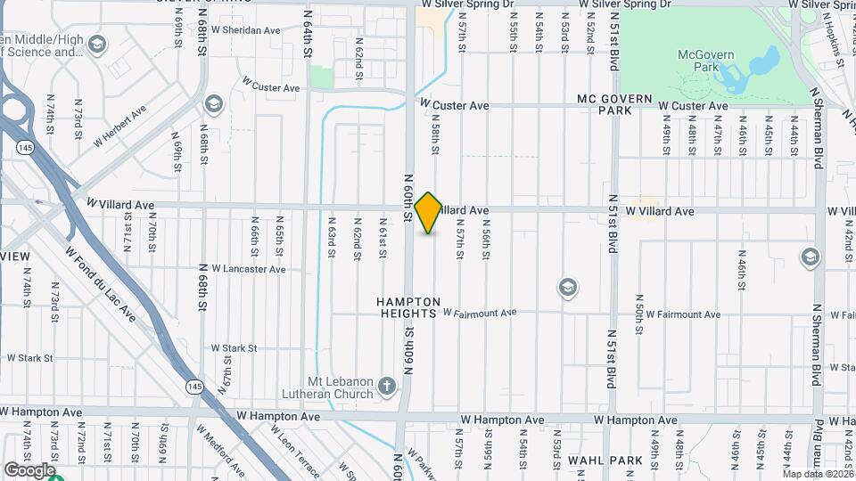 5135 N 58th St Map and Location Details