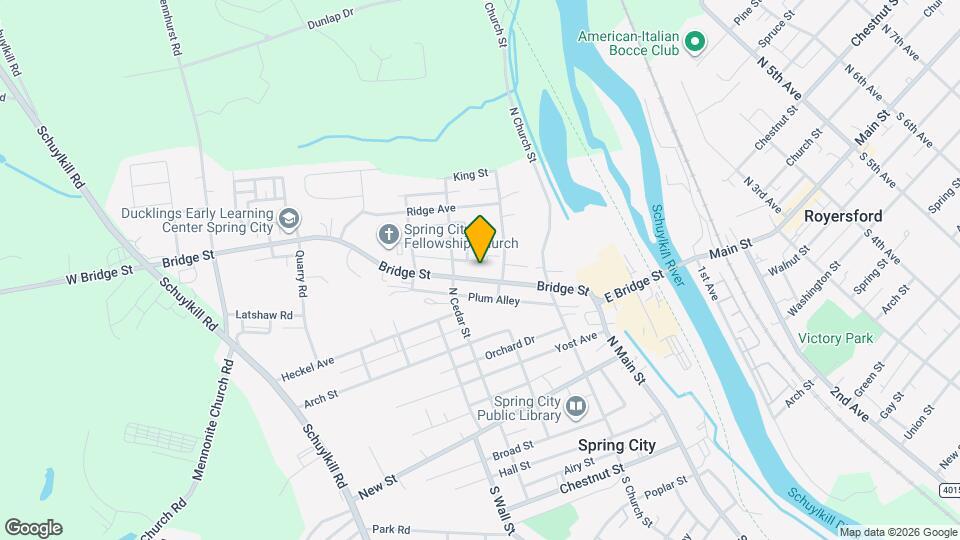 337 Bridge St, Unit Top Floor Map and Location Details