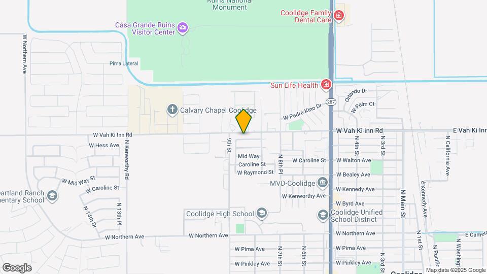 814 W Hess Ave Map and Location Details