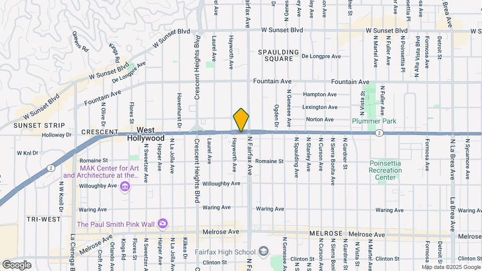 7916 Santa Monica Blvd Map and Location Details