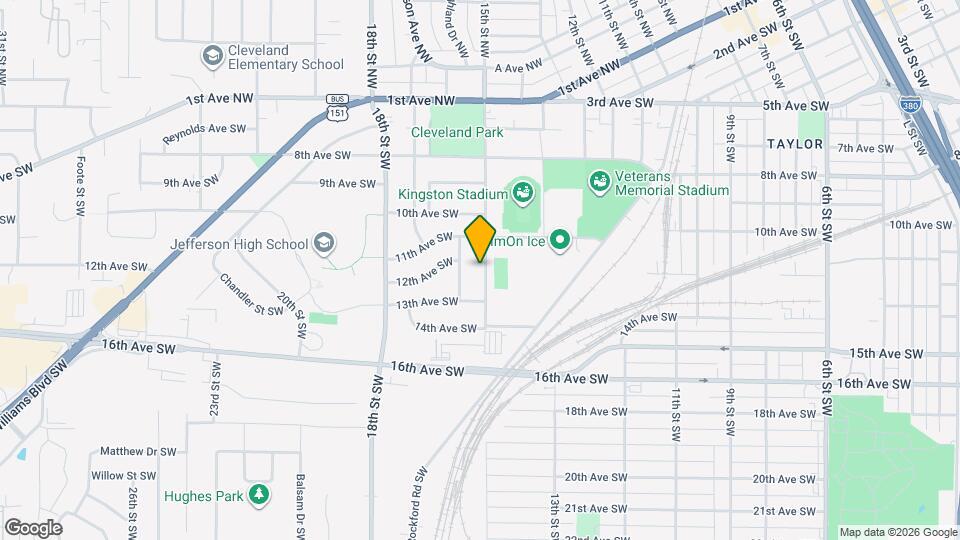1202 15th St SW Map and Location Details