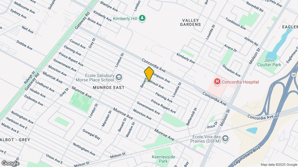 908 Consol Ave Map and Location Details