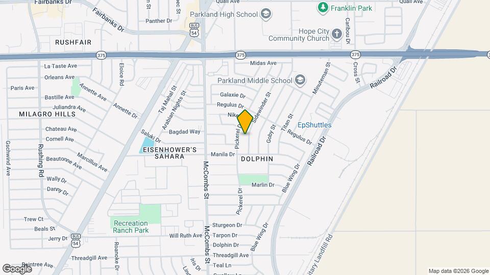 9825 Sidewinder St Map and Location Details