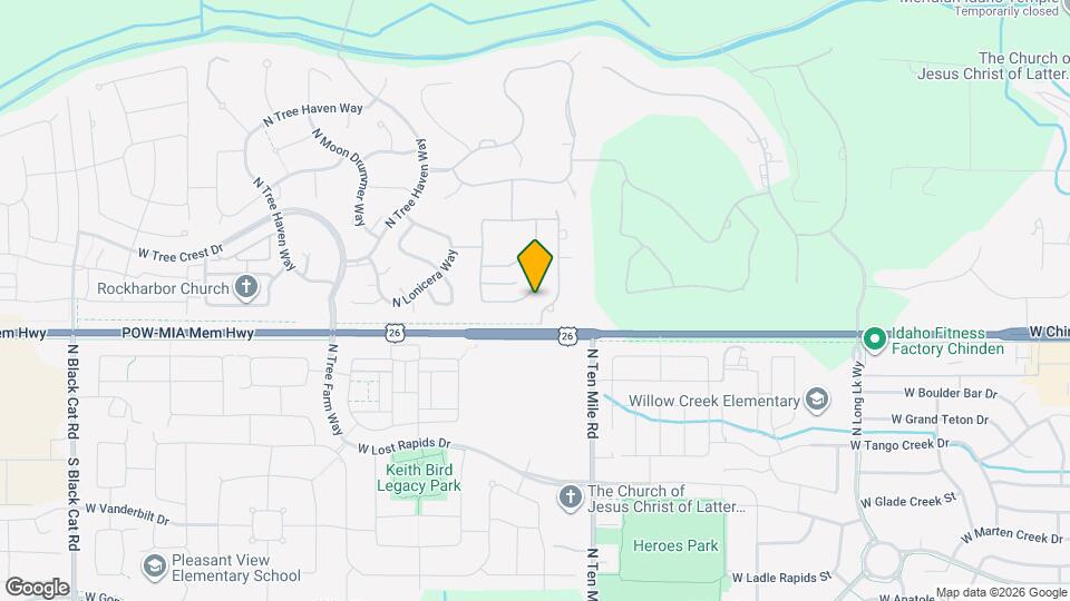 6518 N Fairborn Ave Map and Location Details