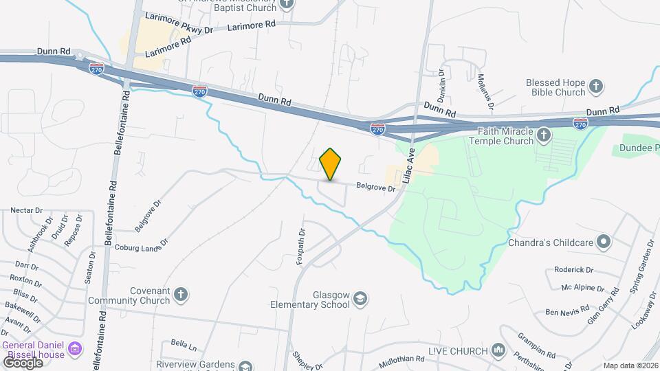 1224 Belgrove Dr Map and Location Details