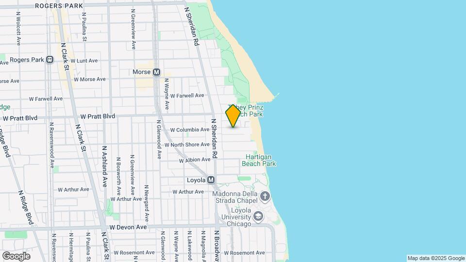 1121 W Columbia Ave Map and Location Details