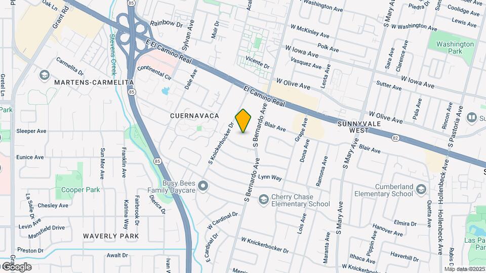 745 S Bernardo Ave Mapa y Detalles de la Ubicación