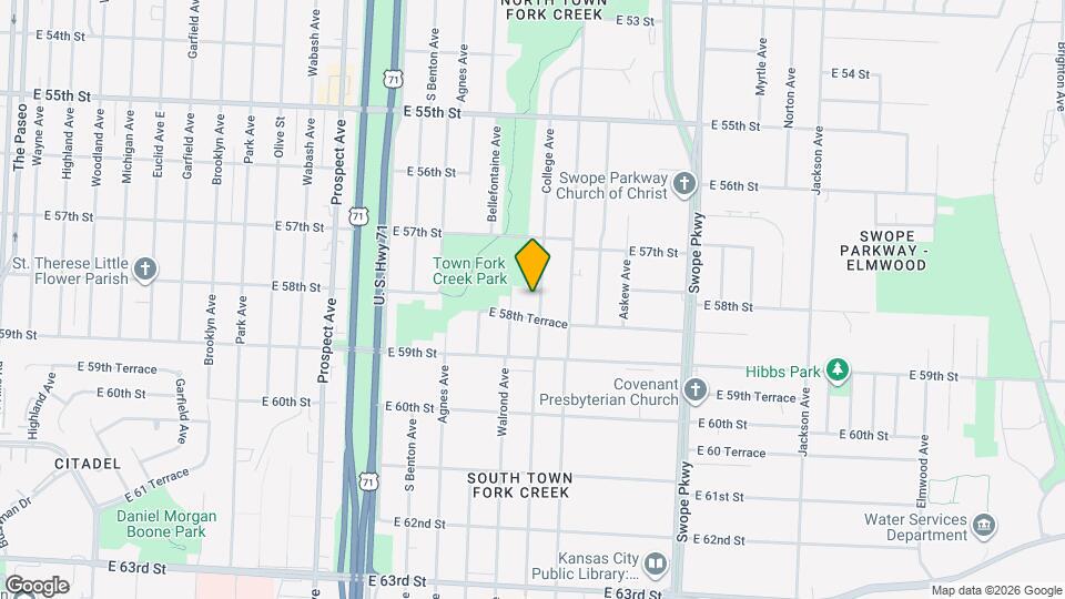 5752 College Ave Map and Location Details