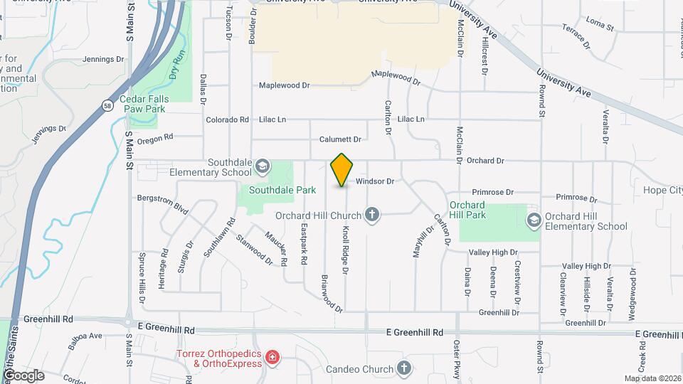 3715 Knoll Ridge Dr Map and Location Details