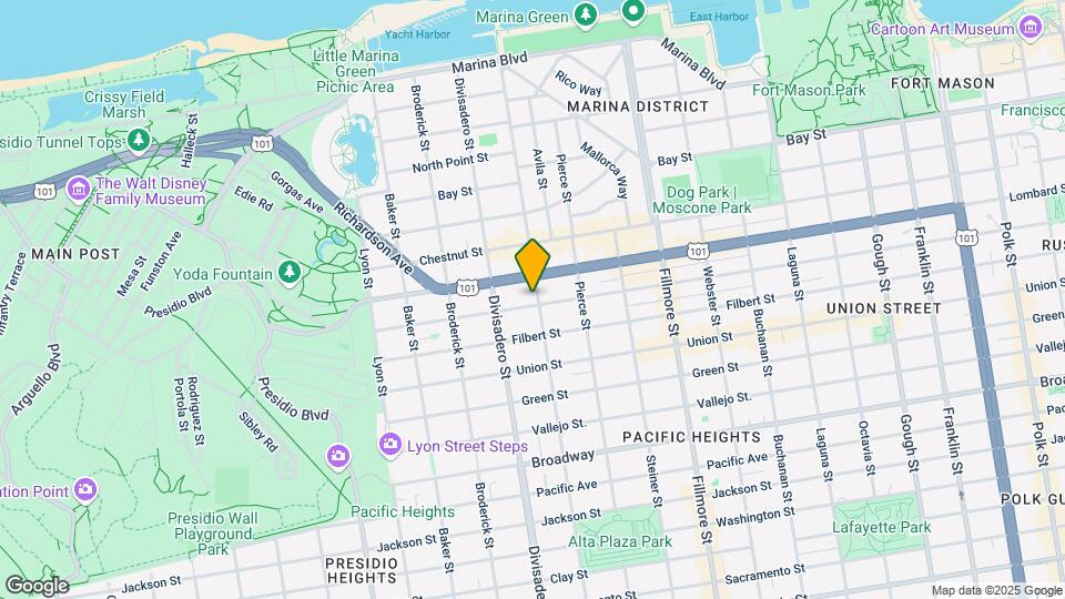 3101 Scott St Map and Location Details