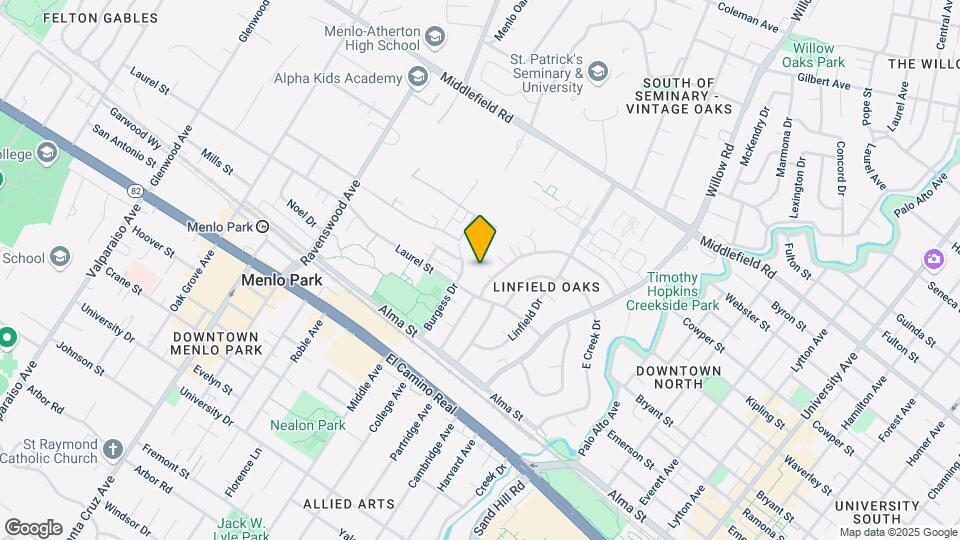 360 Waverley St Map and Location Details