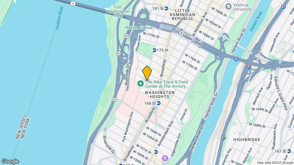 640 W 170th St Mapa y Detalles de la Ubicación