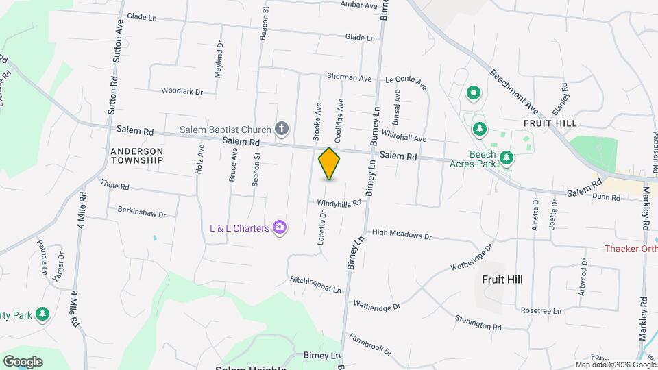 1128 Lanette Dr Mapa y Detalles de la Ubicación