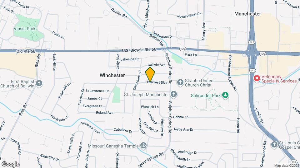 340 Hillcrest Blvd Map and Location Details