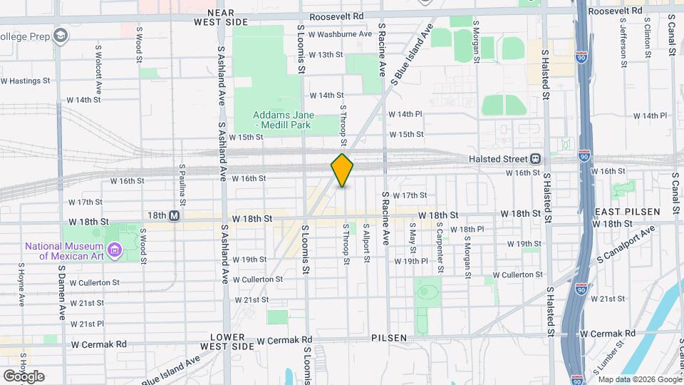 1624 S Throop St Map and Location Details