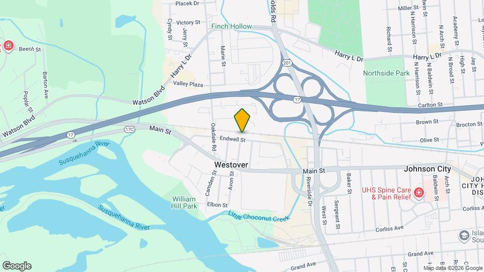 209 Endwell St, Unit Apt B Mapa y Detalles de la Ubicación