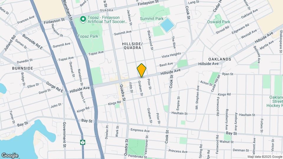 1111 Hillside Ave Map and Location Details