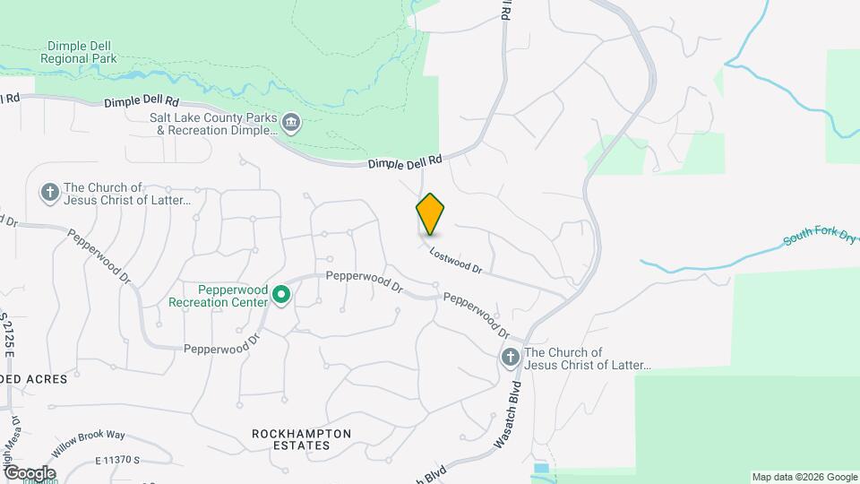 10927 S Lostwood Dr Map and Location Details