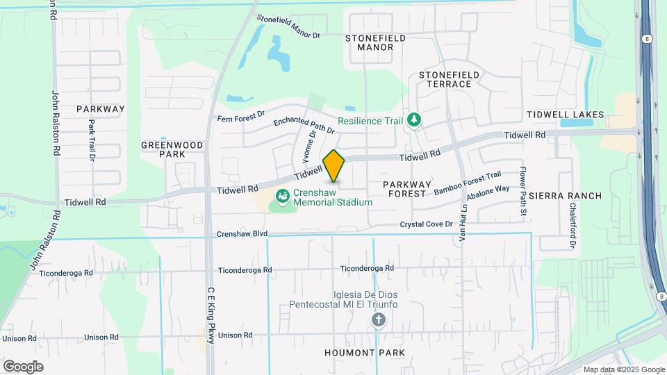 8607 Sherrywood Dr Map and Location Details