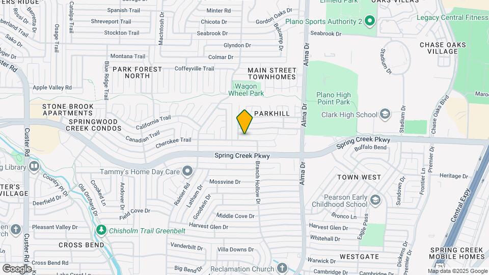 1105 Cherokee Trail Map and Location Details