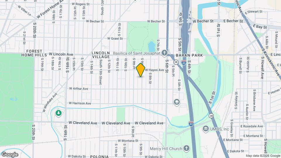2443 S 9th St Map and Location Details